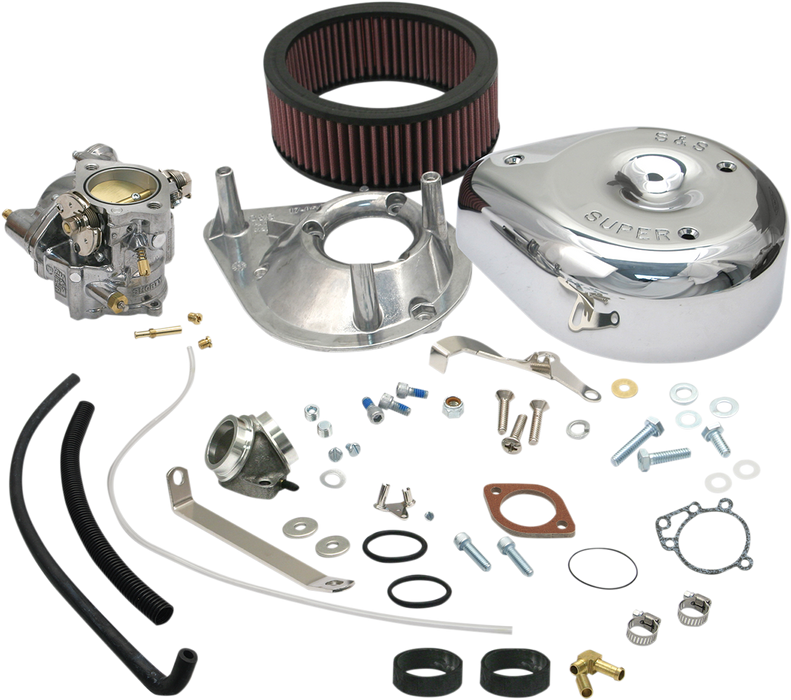 S&S CYCLE Super E Carburetor Kit for 1957-'78 HD® Ironhead Sportster® Models (not equipped with vertical magnetos) - 11-0404 - PartsOutlet.com.au