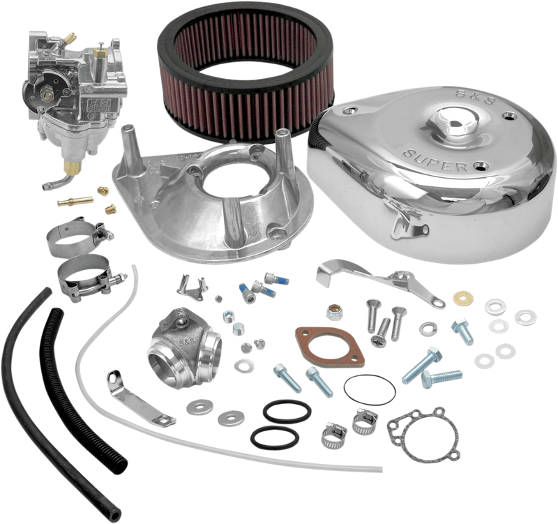 S&S CYCLE Super G Carburetor Kit for 1966-'78 Big Twin Models, Standard Tanks - 11-0422 - PartsOutlet.com.au