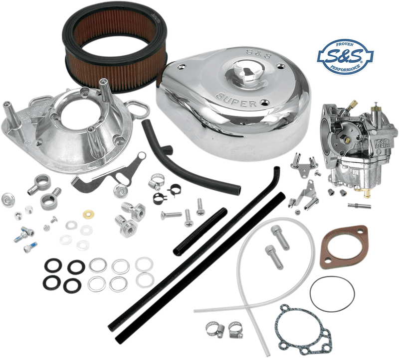 S&S CYCLE Super E Carburetor Kit Without Manifold & Mounting Hardware for 1993-'99 Big Twin Models - 11-0442 - PartsOutlet.com.au