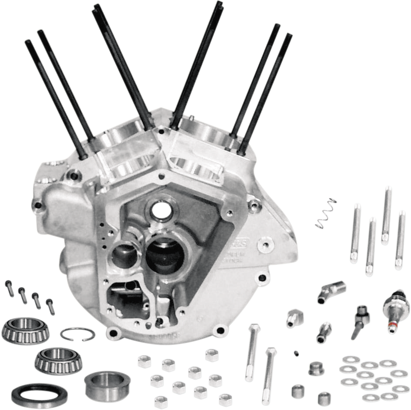 S&S CYCLE Super Stock® Alternator Style Crankcase for '84-'91 Big Twins with 3-5/8" Bore - Natural - 31-0001