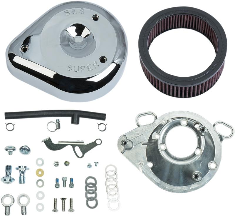 S&S CYCLE Teardrop Air Cleaner Kit For S&S® Super E & G Carburetors For 1993-'99 HD® Big Twins and 1991-'03 Sportster® Models. 17-0404 - PartsOutlet.com.au
