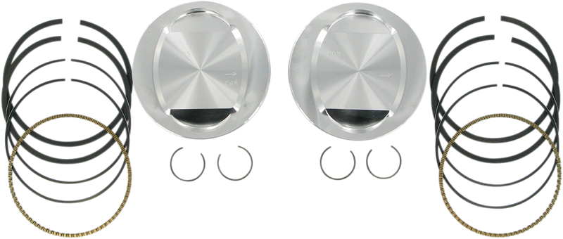 S&S CYCLE 95" Conversion Pistons for '99-'06 HD® Big Twins - +.005 - 92-1204