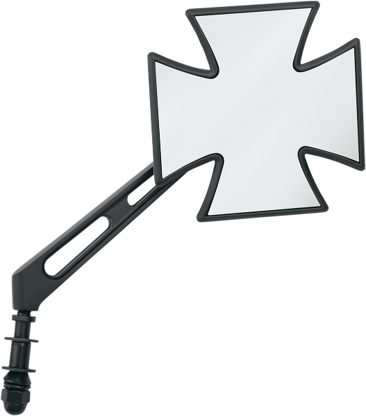 DRAG SPECIALTIES Cross Mirror - Air Stem - Black M60-6509 - PartsOutlet.com.au