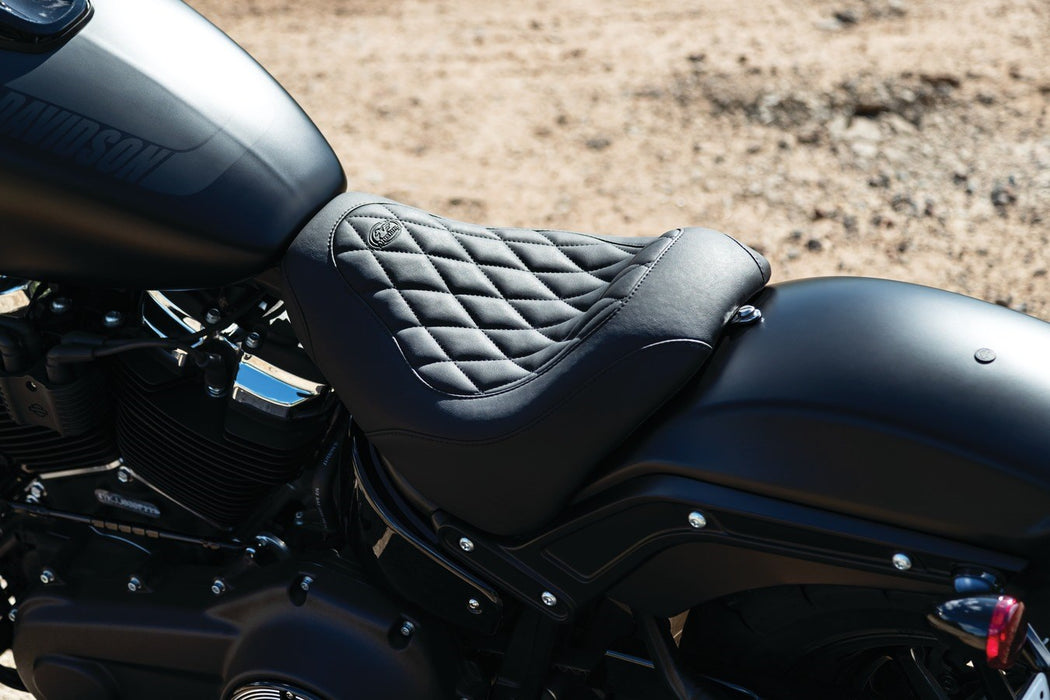 MUSTANG Wide Tripper Seat - Harley-Davidson 2018+ Fat Bob - Diamond 83017 - PartsOutlet.com.au