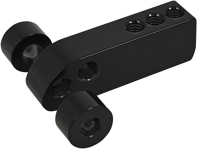 MEMPHIS SHADES Headlight Mount Extension Block - Black - Harley-Davidson 2006-2017 - MEB9885 - PartsOutlet.com.au