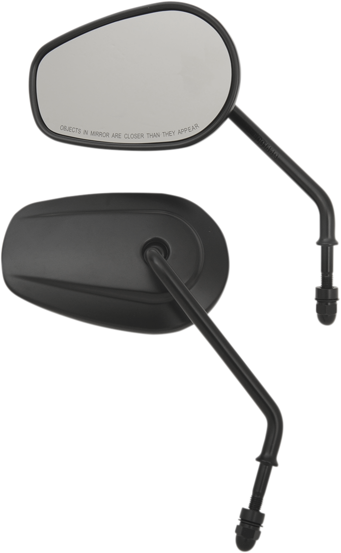 DRAG SPECIALTIES Replacement Mirrors - Long Stem - Black M60-6386MB - PartsOutlet.com.au
