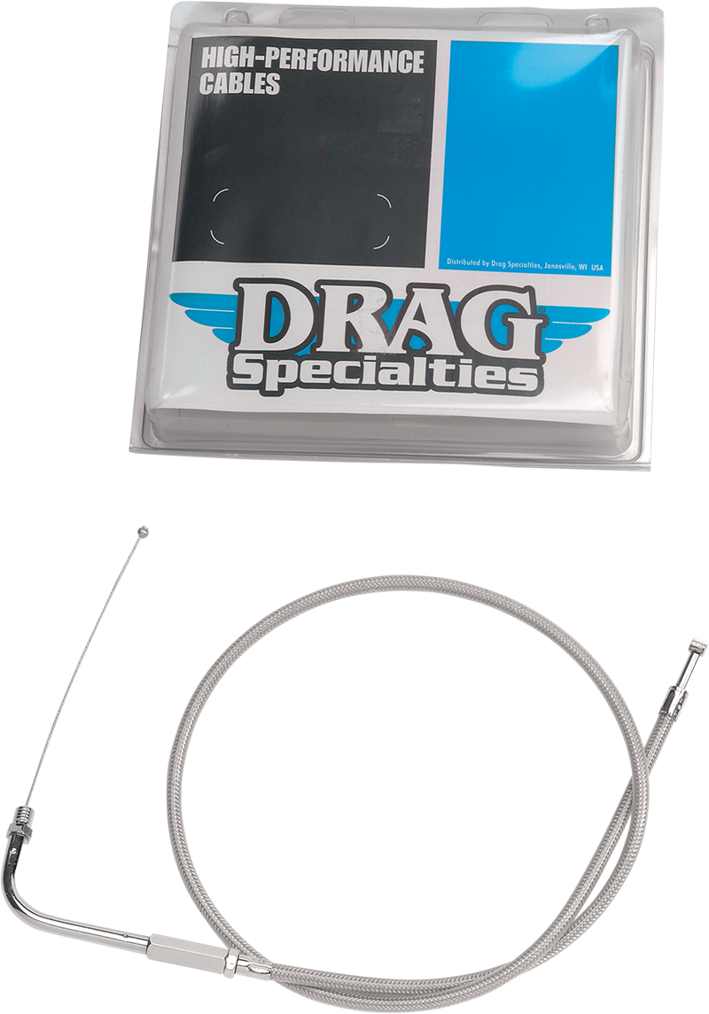DRAG SPECIALTIES Throttle Cable - 30" - Braided - XL '96-'03 - 5331400B