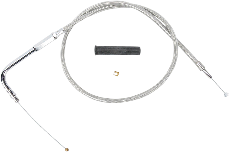 DRAG SPECIALTIES Throttle Cable - 37" - Braided - Harley-Davidson '96-'22 - 5332506B