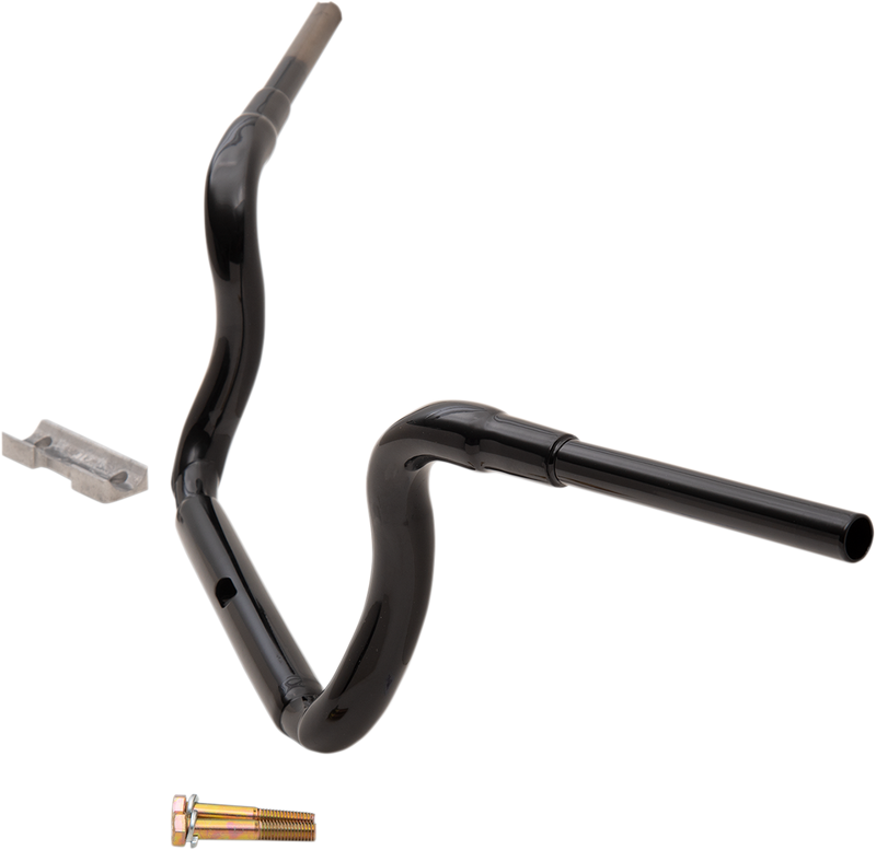 LA CHOPPERS Handlebar - Grande Traditional Ape Hanger - 10" - Black - FLH '14-'22 - LA-7322-10B