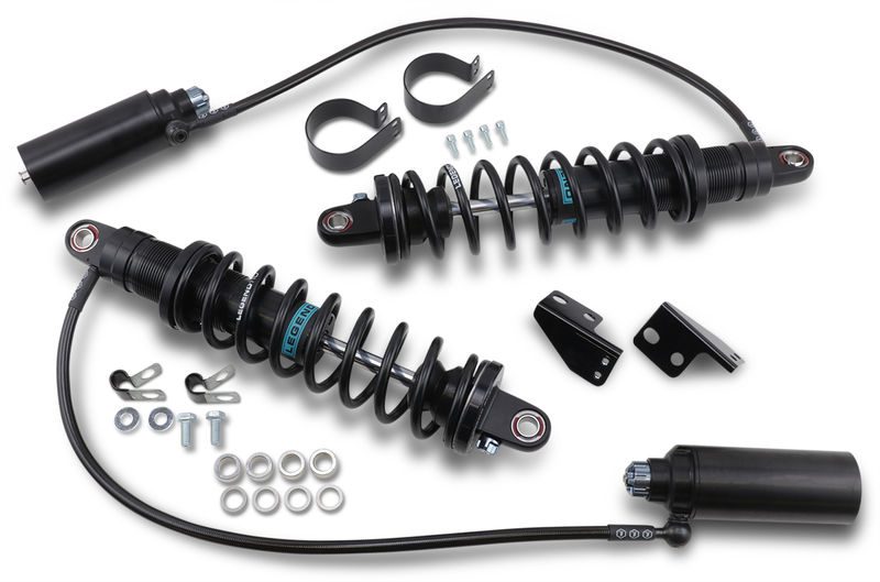 LEGEND SUSPENSION REVO ARC Remote Reservoir Shocks - Standard - Black - 14" - FL '99-'08 - 1310-1880