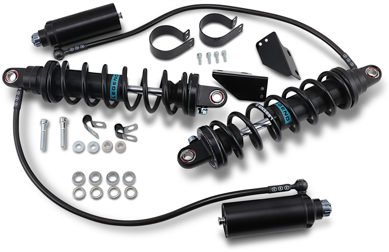 LEGEND SUSPENSION REVO ARC Remote Reservoir Shocks - Heavy Duty - Black - 13" - FL '14-'25 - 1310-1887