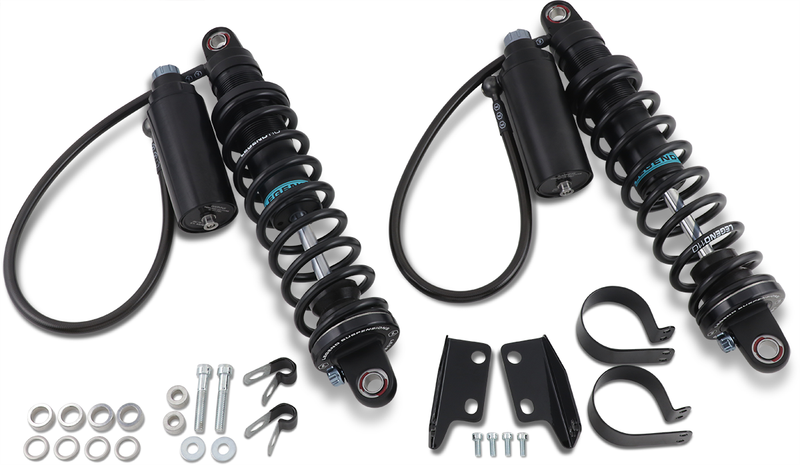 LEGEND SUSPENSION REVO ARC Remote Reservoir Shocks - Standard - Black - 14" - FL '14-'25 - 1310-1888