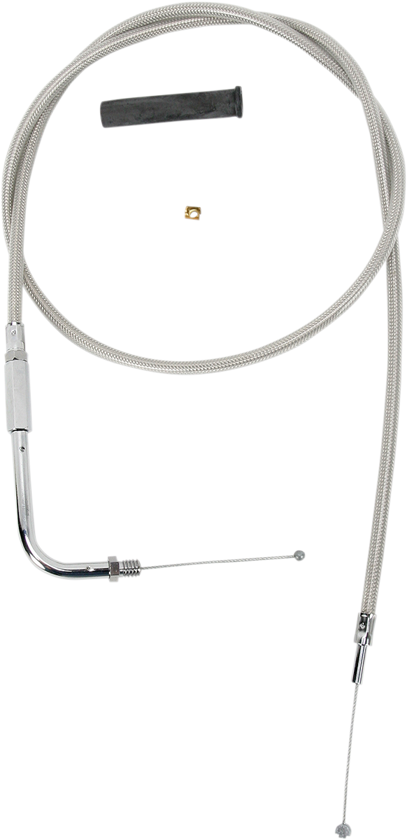 DRAG SPECIALTIES Throttle Cable - 42" - Braided - Harley-Davidson '88-'95 - 5331102B