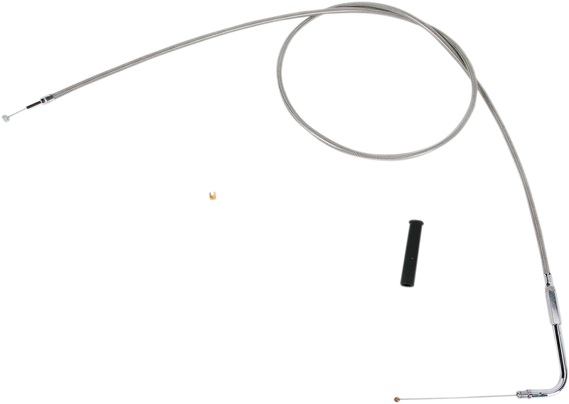 DRAG SPECIALTIES Throttle Cable - 52" - Braided - Harley-Davidson '96-'22 - 5332152B