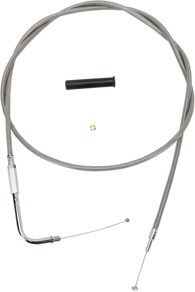 DRAG SPECIALTIES Throttle Cable - 56" - Braided - Harley-Davidson '96-'22 - 5332156B