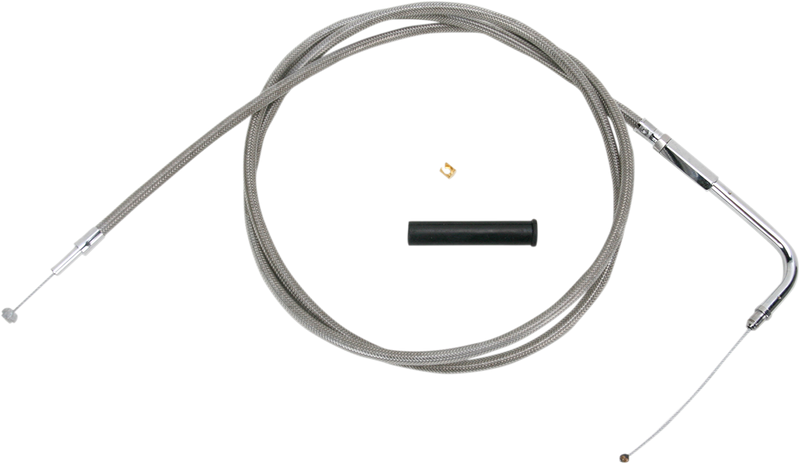 DRAG SPECIALTIES Throttle Cable - 58" - Braided - Harley-Davidson '96-'22 - 5332158B