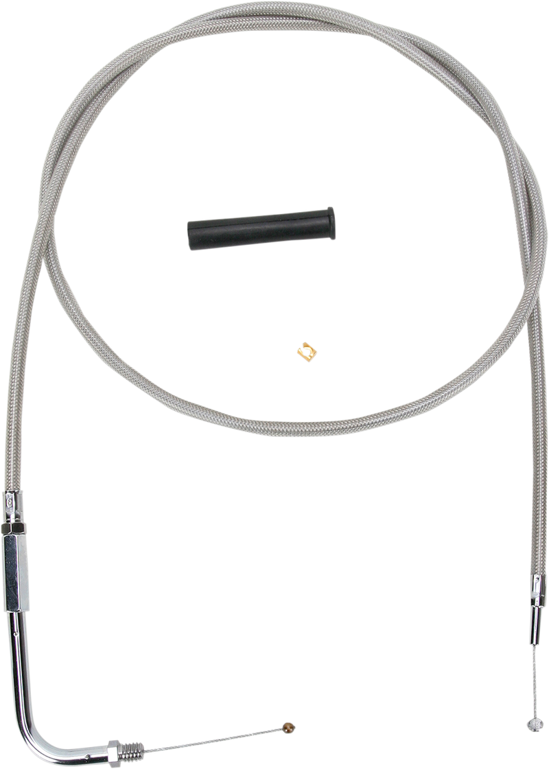 DRAG SPECIALTIES Throttle Cable - 48" - Braided - Harley-Davidson '80-'89 - 5330548B