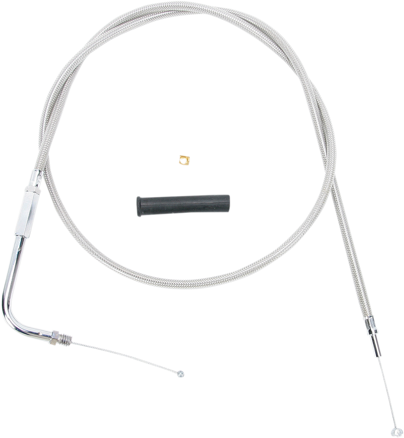 DRAG SPECIALTIES Throttle Cable - 48" - Braided - Harley-Davidson '71-'80 - 5330348B