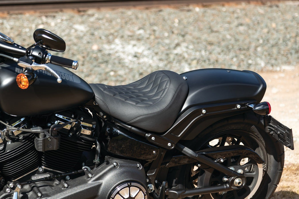 MUSTANG Wide Tripper Seat - Harley-Davidson 2018+ Fat Bob - Diamond 83017 - PartsOutlet.com.au