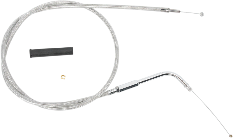 DRAG SPECIALTIES Idle Cable - 32-1/2" - Braided - Softail '90-'95 - 5341000B