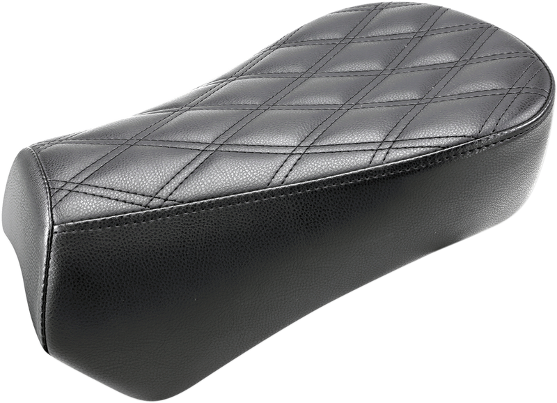 SADDLEMEN Lattice Stitched Renegade Pad - Black Indian Scout Bobber '18-'23 - I18-33-012LS - PartsOutlet.com.au