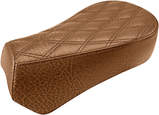 SADDLEMEN Lattice Stitched Renegade Pad - Brown - Indian Scout Bobber '18-'23 - I18-33-012BLS - PartsOutlet.com.au