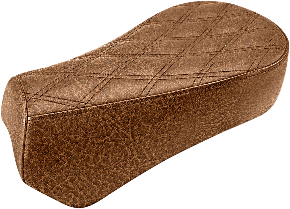 SADDLEMEN Lattice Stitched Renegade Pad - Brown - Indian Scout Bobber '18-'23 - I18-33-012BLS - PartsOutlet.com.au