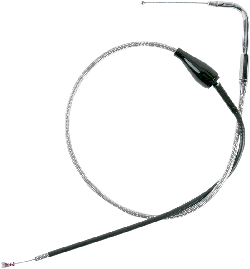 DRAG SPECIALTIES Idle Cable - Cruise - 39" - Braided - FL '96-'07 - 5342800B
