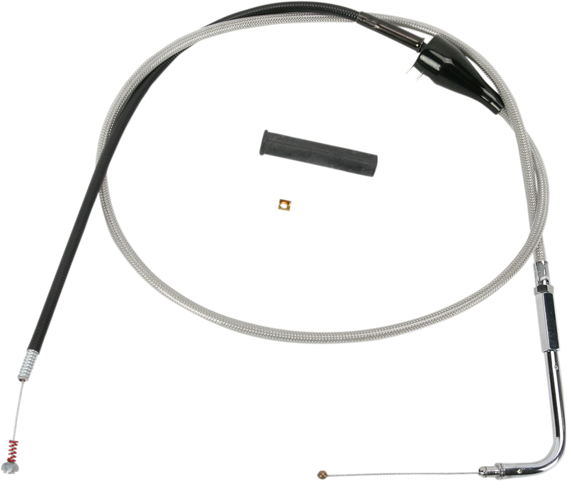 DRAG SPECIALTIES Idle Cable - Cruise - 46" - Braided - FLHR '02-'07 - 5343202B