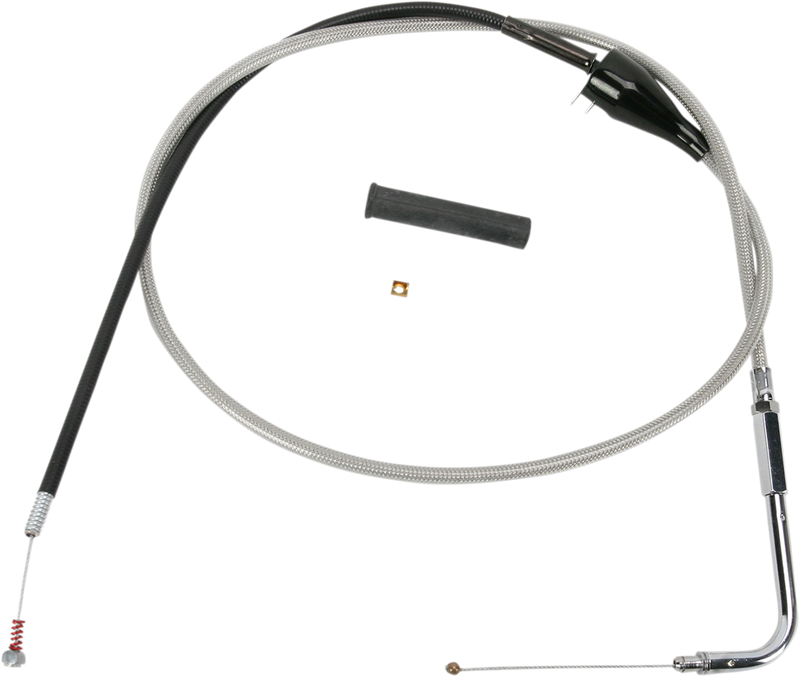 DRAG SPECIALTIES Idle Cable - Cruise - 48" - Braided - FLHR '02-'07 - 5343204B