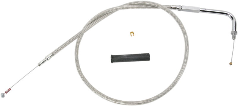 DRAG SPECIALTIES Idle Cable - 56" - Braided - Harley-Davidson '88-'95 - 5341156B