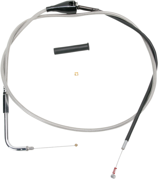 DRAG SPECIALTIES Idle Cable - 52" - Braided - FL '02-'07 - 5342852B