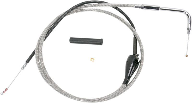 DRAG SPECIALTIES Idle Cable - 56" - Braided - FL '02-'07 - 5342856B