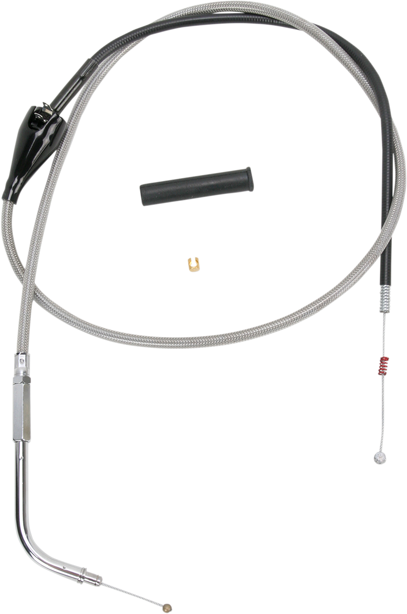DRAG SPECIALTIES Idle Cable - 44" - Braided - FL '02-'05 - 5343144B