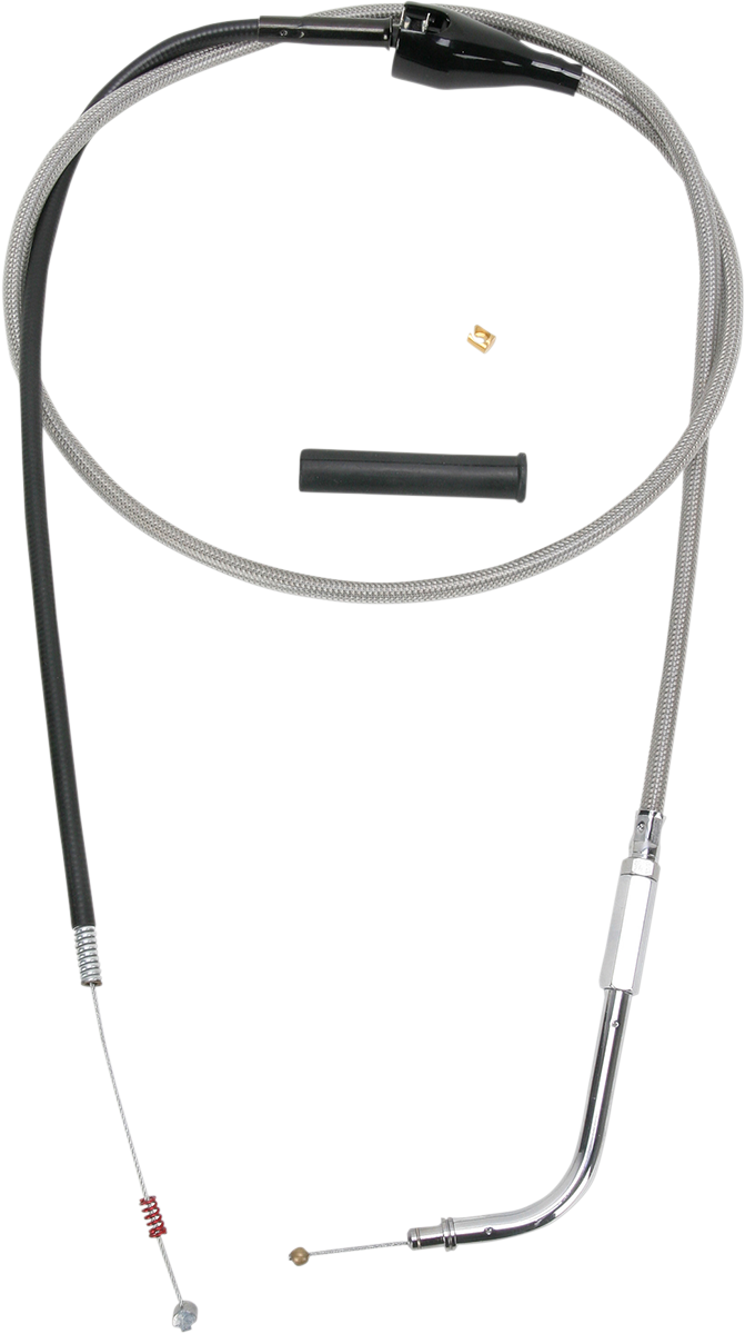 DRAG SPECIALTIES Idle Cable - 48" - Braided - FL '02-'05 - 5343148B