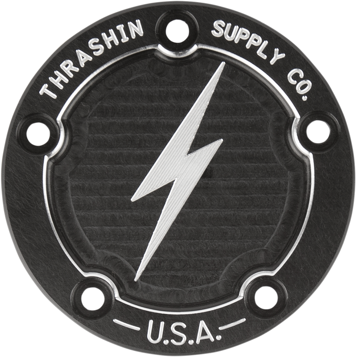 THRASHIN SUPPLY CO. Point Cover - Dish - Black - 1999-2017 - Twin Cam TSC-3026-4