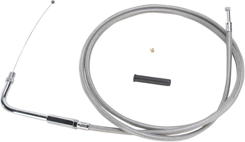 DRAG SPECIALTIES Throttle Cable - 54" - Braided - Harley-Davidson '88-'95 - 5331154B