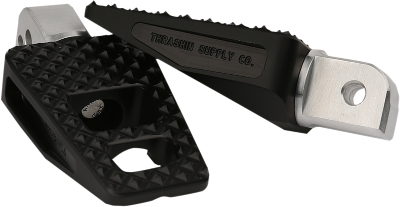 THRASHIN SUPPLY CO. Rear P-54 Footpegs - Black - Softail '18+ - TSC-2027-1 - PartsOutlet.com.au