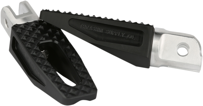 THRASHIN SUPPLY CO. Front P-54 Slim Footpegs - Black - Softail 18+ - TSC-2028-1 - PartsOutlet.com.au