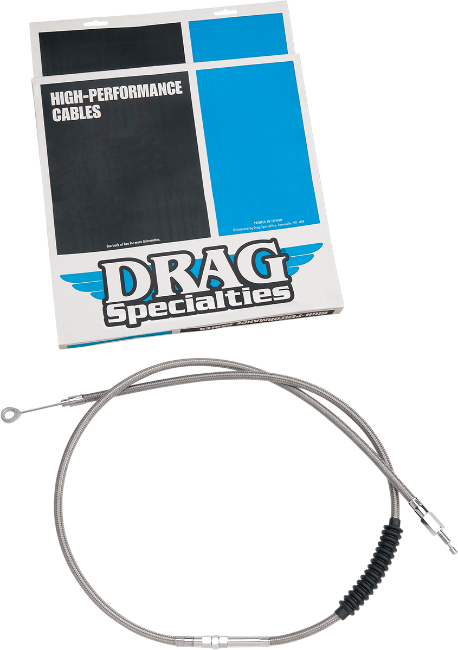 DRAG SPECIALTIES Clutch Cable - Braided - 52-9/16" - Harley-Davidson '68-'85 - 5320200HE