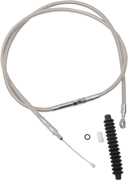 DRAG SPECIALTIES Clutch Cable - Braided - 66-11/16" - Harley-Davidson '06-'17 - 5322303HE