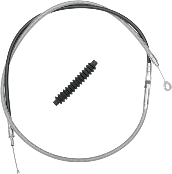 DRAG SPECIALTIES Clutch Cable - Braided - 66-15/16" - FL '08-'13 - 5322404HE