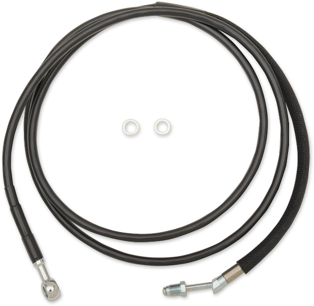 DRAG SPECIALTIES Clutch Line - 78-1/8" - FL '17-'20 - 51703-8BLK