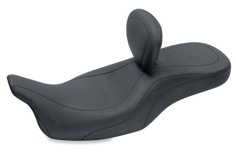MUSTANG Wide Tripper Seat - Driver Backrest - Harley-Davidson FL 2008+ 79603 - PartsOutlet.com.au
