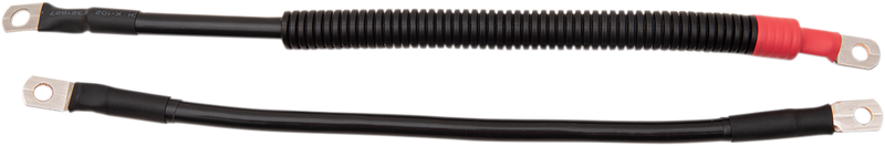 DRAG SPECIALTIES Black Battery Cable Set - '10-'13 XL E25-0091B-D6 - PartsOutlet.com.au