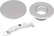 DRAG SPECIALTIES Left-Hand Thread Non-Vented Gas Cap - Harley-Davidson 1993-2020 - 012030 - PartsOutlet.com.au