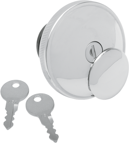 DRAG SPECIALTIES Non-Vented Locking Gas Cap - Harley-Davidson 1996-2020 - Chrome 03-0320A-B - PartsOutlet.com.au