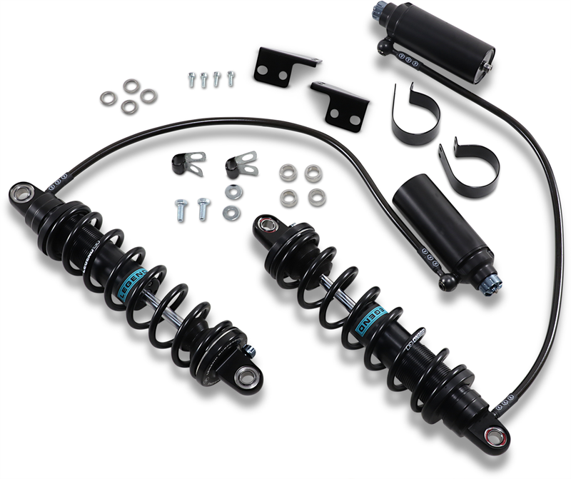 LEGEND SUSPENSION REVO ARC Remote Reservoir Shocks - Heavy Duty - Black - 13" - FL '99-'08 - 1310-1879