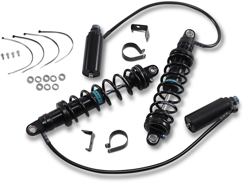LEGEND SUSPENSION REVO ARC Remote Reservoir Shocks - Heavy Duty - Black - 14" - FL '09-'13 - 1310-1885