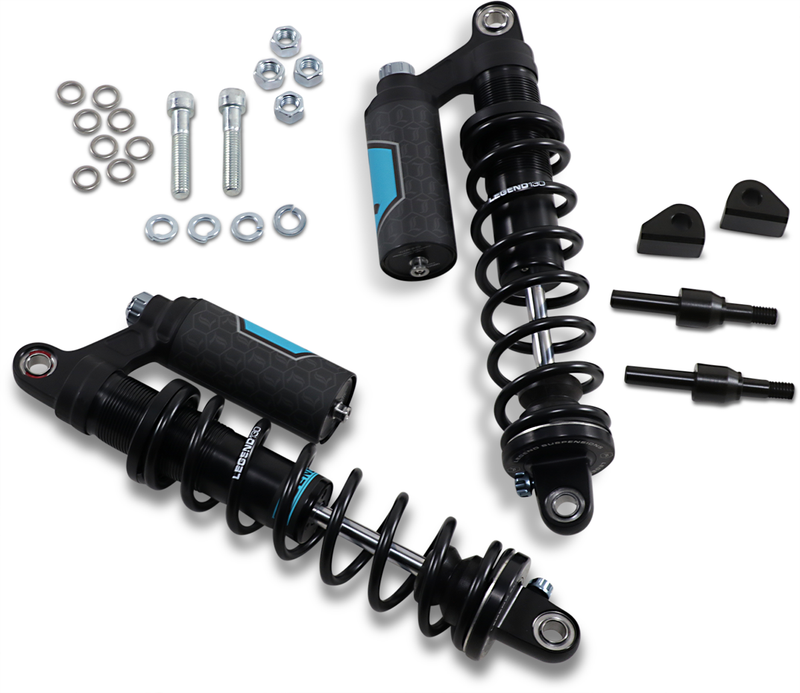 LEGEND SUSPENSION REVO ARC Piggyback Shocks - Heavy Duty - Black - 14" - FXR '84-'00 - 1310-1901